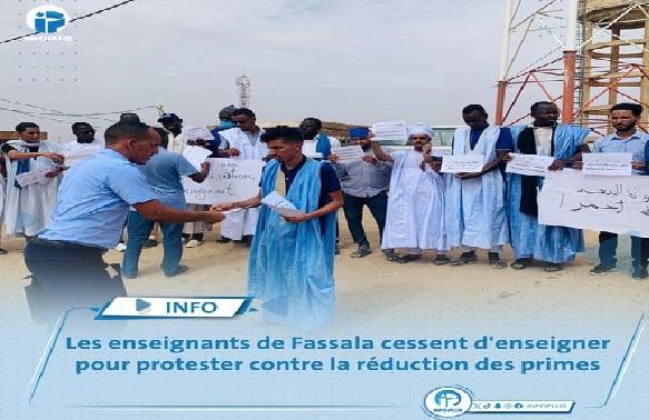 Fassala : les instituteurs en grève sur fond de protestation contre des ponctions irrégulières de leurs indemnités