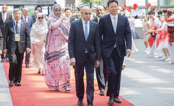 Arrivée à Pékin du Président mauritanien et Président en exercice de l’Union Africaine