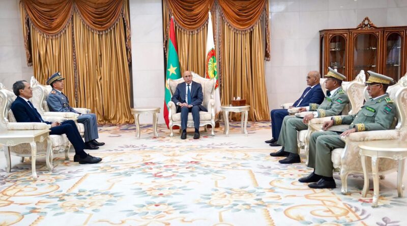 الرئيس غزواني يستقبل المفتش العام للقوات المسلحة االمغربية