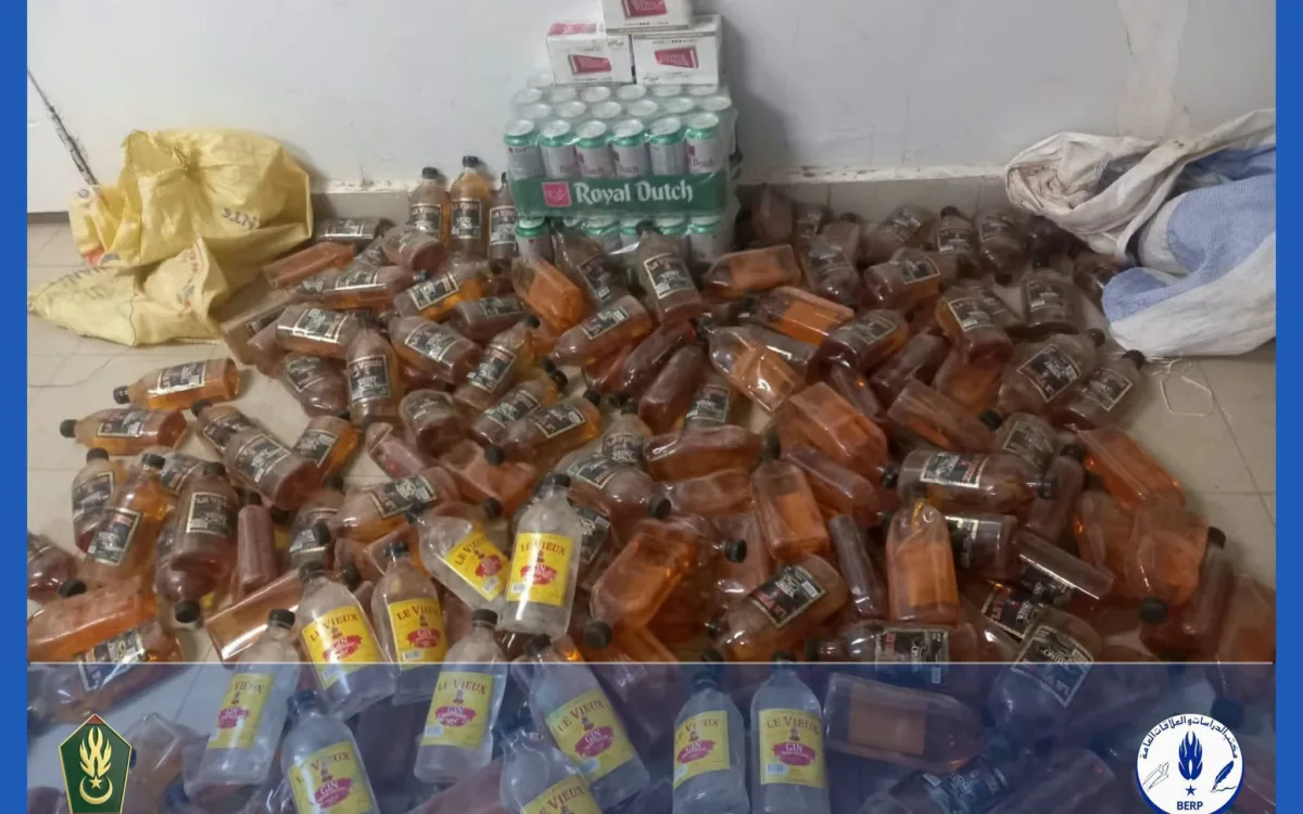الدرك الوطني يضبط مواطنا بحوزته كمية معتبرة من المشروبات الكحولية في غابو